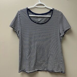 George Blue and White Striped T‎ Shirt
